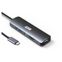 iCAN 6-in-1 USB-C Adaptor Hub with HDMI, PD 100W(Open Box)