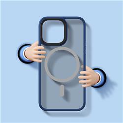 Benks Magnetic Mist Hybrid PC+TPU Case for iPhone14 6.1, Blue