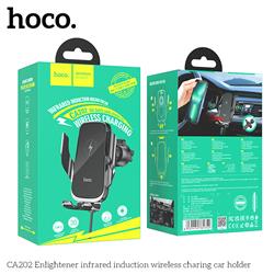 HOCO 15W Wireless Charging Car Holder with Auto-Sensing(Open Box)
