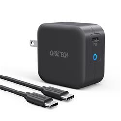 Choetech Chargeur USB-C GaN PD 61 W avec câble USB-C de 150 cm