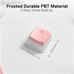 Redragon A130P PBT Pudding keycaps pink 104 Keycaps
