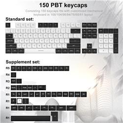Redragon A132 Double shot PBT Keycaps 150 Keys CSA Height(Open Box)
