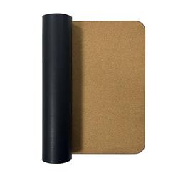 iCAN Black Leather Cork Desk Pad with Oil Edge, 800*300*2mm