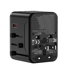 iCAN 35W 5-Port Universal Travel Adapter with 3 USB-C and 2 USB-A