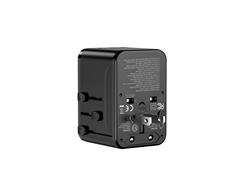 iCAN 100W 4-Port Universal Travel Adapter with 3 USB-C and 1 USB-A