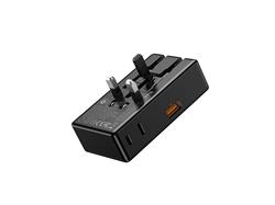 iCAN 25W 4-Port Slim Universal Travel Adapter with 1A3C