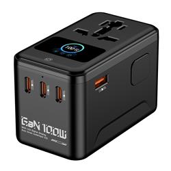 iCAN 100W TFT Display Travel Adapter with 1A3C