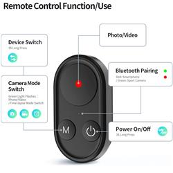 TELESIN Bluetooth Télécommande Selfie Stick | Large compatibilité tout