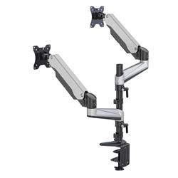 iCAN 15"-32" Vertical Dual-Monitor Steel Articulating Monitor Mount