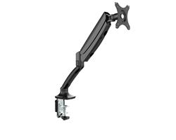 iCAN 10"-27" Single Screen Desktop Mount | 360 Degree Swivel | Black(Open Box)