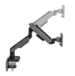 Bras pour moniteur unique à ressort à gaz RGB Brateck Heavy-Duty, comp