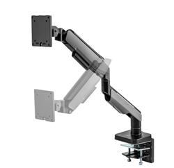 Bras pour moniteur unique à ressort à gaz RGB Brateck Heavy-Duty, comp