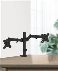 Support double écran iCAN DLB012 adapté aux écrans de 13 à 32 pouces