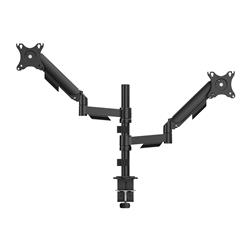 ICAN Pole Mounted Gas Spring Dual Monitor Arm, fits 17"-32"