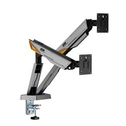 ICAN Bras mécanique robuste pour moniteur double RVB, convient pour 17