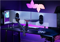 ICAN Bras mécanique robuste pour moniteur double RVB, convient pour 17