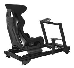 Cockpit de simulation Strix ARMOURY avec siège et levier – Noir
