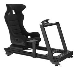 Cockpit de simulation Strix ARMOURY avec siège et levier – Noir