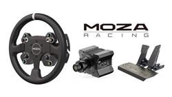 Base de volant à entraînement direct MOZA R9 V3 + Volant MOZA CS V2P + Pédalier double MOZA SR-P avec base