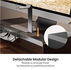 Support d'écran en acier robuste ICAN avec support de plateau de range(Open Box)