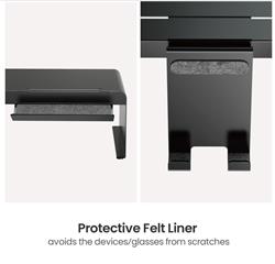 Support d'écran en acier robuste ICAN avec support de plateau de range(Open Box)