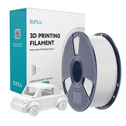Sunlu 1.75mm, 1kg/spool, PETG filament (White)