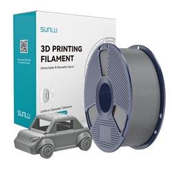 Sunlu 1,75 mm, 1 kg/bobine, filament PETG (gris)