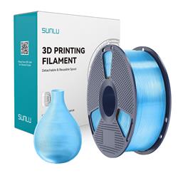 Sunlu 1.75mm, 1kg/spool, PETG filament (Transparent Blue)