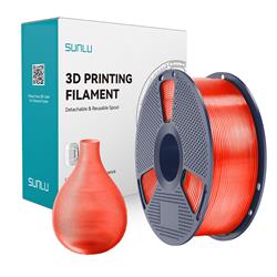 Sunlu 1.75mm, 1kg/spool, PETG filament (Transparent Red)