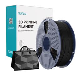 Sunlu 1.75mm, 1kg/spool, TPU Silk filament (Black)