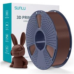 Sunlu 1.75mm, 1kg/spool, PLA meta filament (Chocolate)