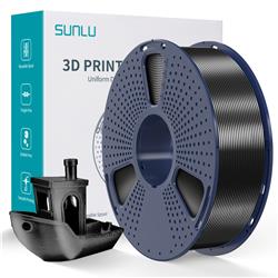Sunlu 1.75mm, 1kg/spool, Silk PLA+ filament (Black)