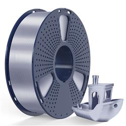 Sunlu 1.75mm, 1kg/spool, Silk PLA+ filament (Silver)