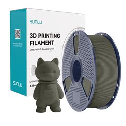 Sunlu 1,75 mm, 1 kg/bobine, PLA mat (argile)