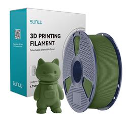 Sunlu 1.75mm, 1kg/spool, PLA Matte (Olive Green)