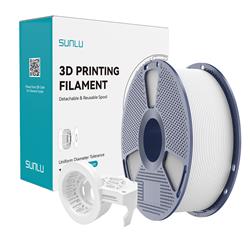 Sunlu 1.75mm, 1kg/spool, High Speed Matte PETG filament (White)