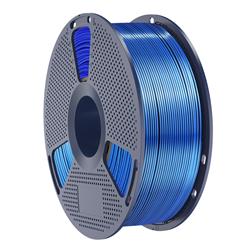 Filament Sunlu Silk PLA+ bicolore, noir et bleu
