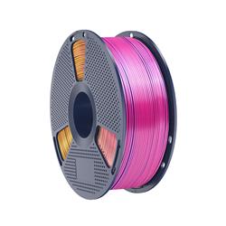 Sunlu Silk PLA+ Tri Color filament, Red Yellow Green