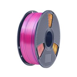 Sunlu Silk PLA+ Tri Color filament, Red Yellow Green