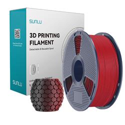 Sunlu 1.75mm, 1kg/spool, PLA Matte Dual Color Black Red
