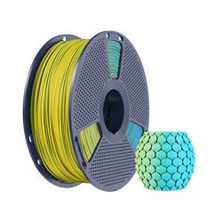 Sunlu 1.75mm, 1kg/spool, PLA Matte Dual Color Yellow Cyan