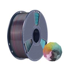 Sunlu 1.75mm, 1kg/spool, Silk PLA+ Forth-Color Red Yellow Green Black