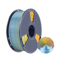 Sunlu 1.75mm,1kg/spool,Silk PLA+ Forth-Color Blue Purple Orange Yellow