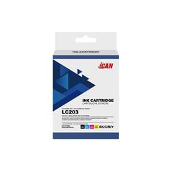 iCan Cartouche d'encre noire et tricolore compatible Brother LC203