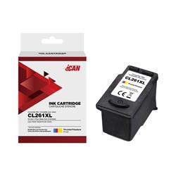 iCan Canon CL261XL Cartouche d'encre tricolore (Remanufacturée)