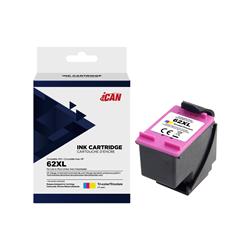 iCan Cartouche d'encre tricolore HP 62XL (Remanufacturée)