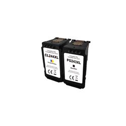 iCAN Compatible Canon PG-243/244 XL Black and Color Ink Cartridge