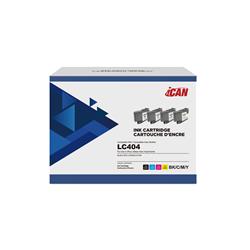 iCAN Cartouche d'encre noire compatible Brother LC 404