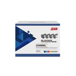 Cartouche d'encre Brother LC 406 XL compatible iCAN, lot de 4