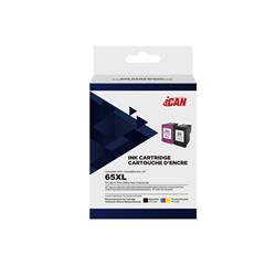 iCan Compatible HP 65XL Black and Tri-color Ink Cartridge